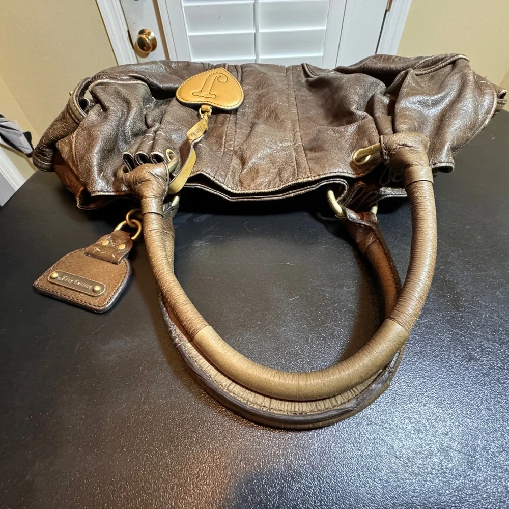 Juicy Couture dark green shoulder bag